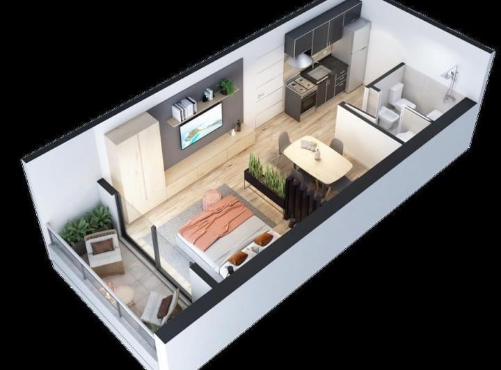 Departamento · 29m² · 1 Ambiente