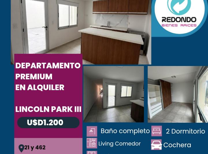 Departamento · 60m² · 3 Ambientes · 1 Cochera