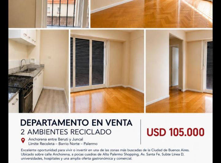 Departamento · 35m² · 2 Ambientes