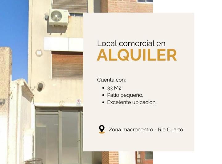 Local comercial · 33m² · 1 Ambiente