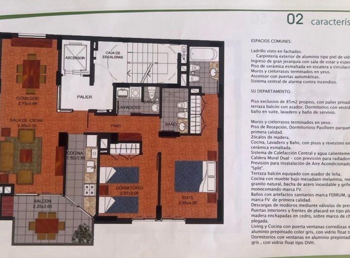 Departamento · 85m² · 5 Ambientes