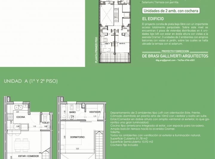 Departamento · 52m² · 2 Ambientes