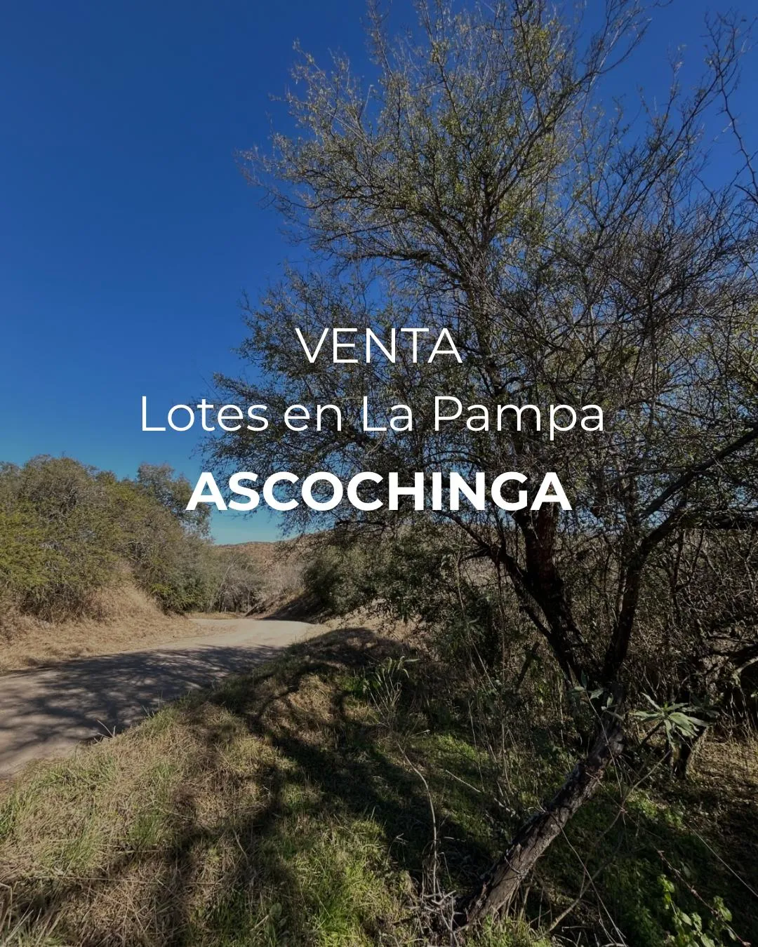 VENTA-2 LOTES DE TERRENO-LA PAMPA ASCOCHINGA