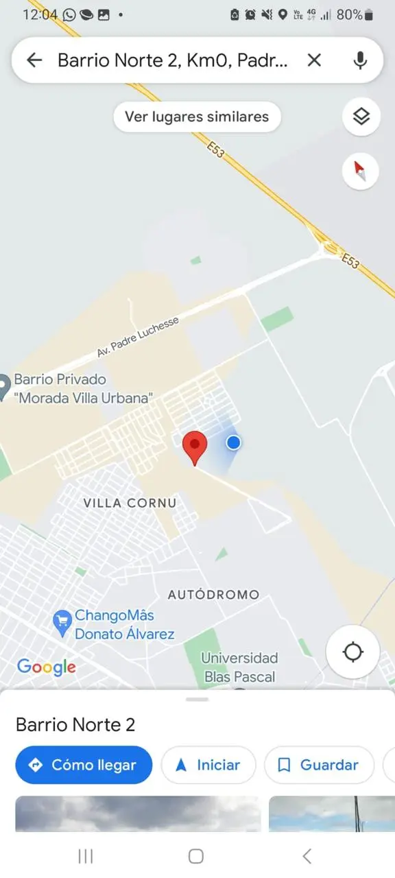 VENDO TERRENO BARRIO NORTE II