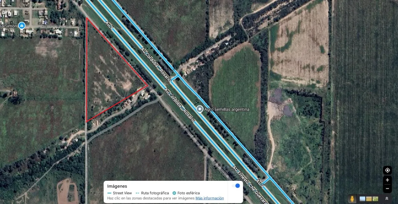 1,1 has sobre autopista Córdoba - Rosario