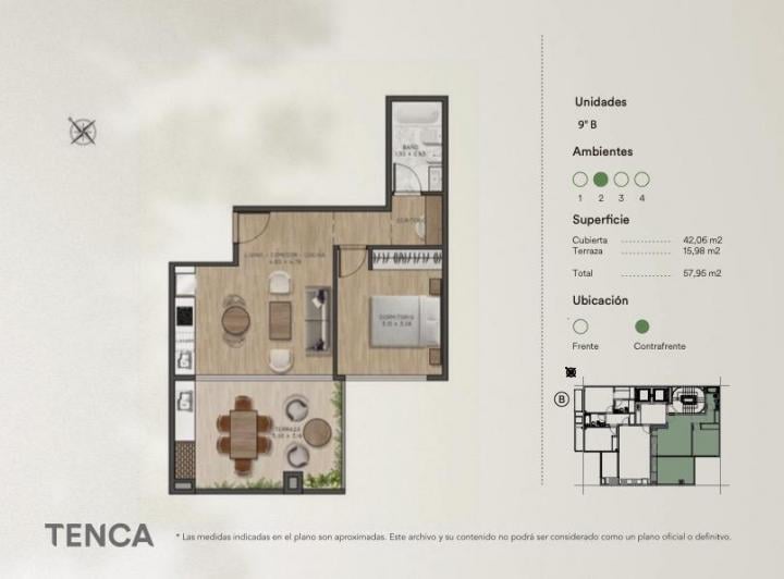 Departamento · 41m² · 2 Ambientes