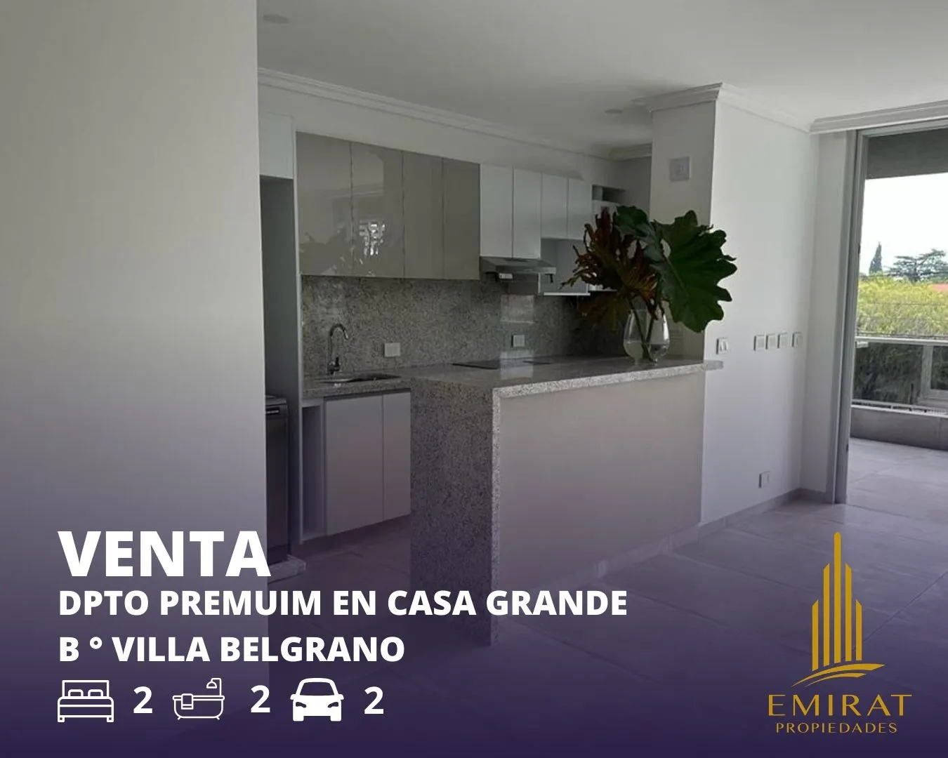 dpto de categoria en venta, 2 dormitorios con cochera en villa belgrano