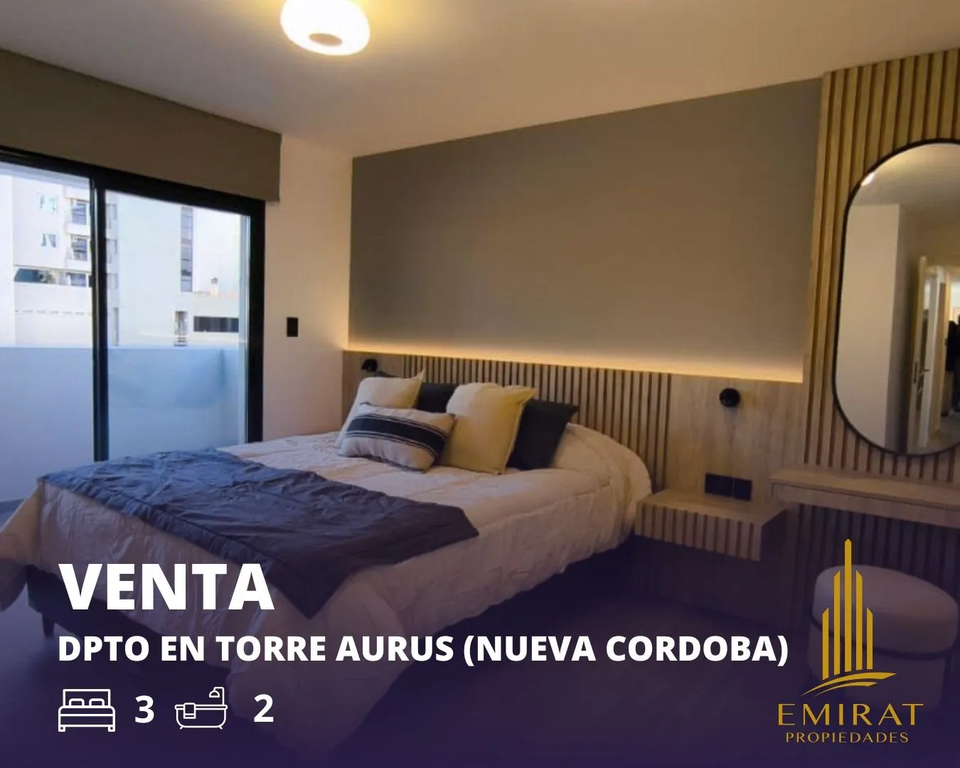 Departamento de categoria en venta, Tres Dorm, Barrio Nueva Córdoba (en pozo)