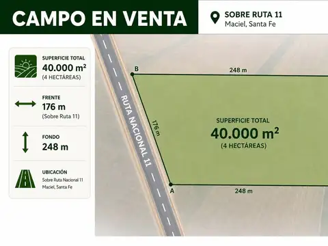 Campo en Venta en Maciel, San Jerónimo