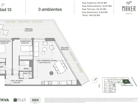 Departamento en Venta en Villa Crespo, Capital Federal