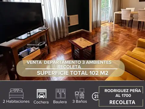 Departamento en Venta en Recoleta, Capital Federal