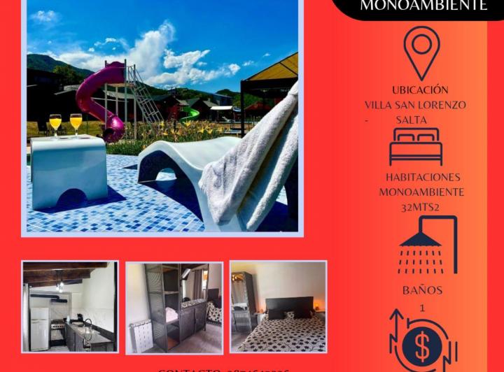 Departamento · 32m² · 1 Ambiente · 1 Cochera