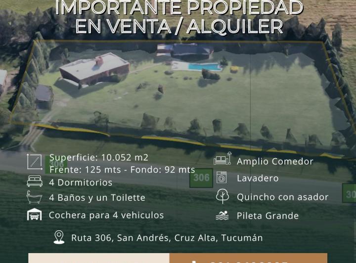 Casa · 266m² · 4 Dormitorios · 4 Cocheras