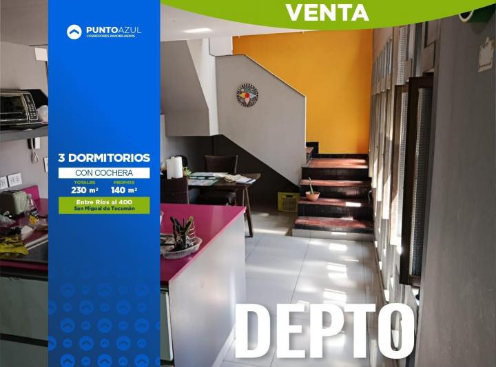 Departamento · 140m² · 4 Dormitorios · 1 Cochera