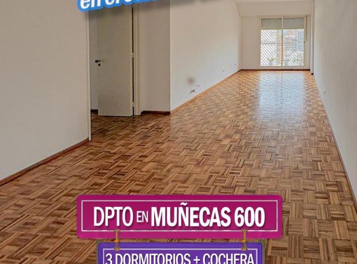 Departamento · 100m² · 3 Dormitorios · 1 Cochera