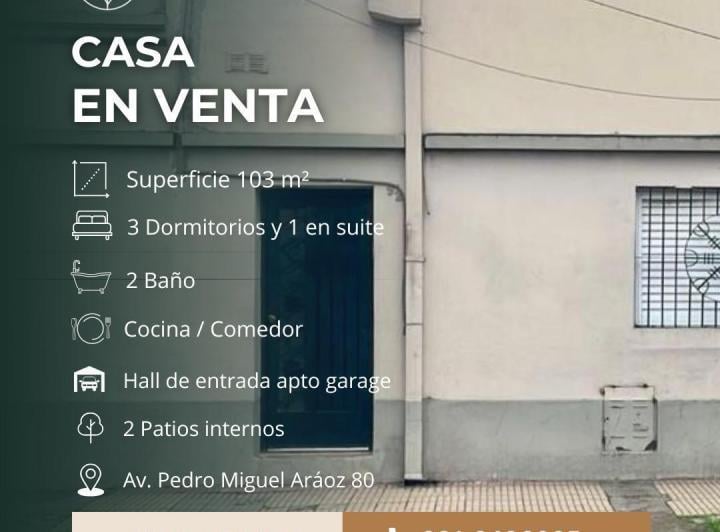 Casa · 103m² · 4 Dormitorios · 1 Cochera