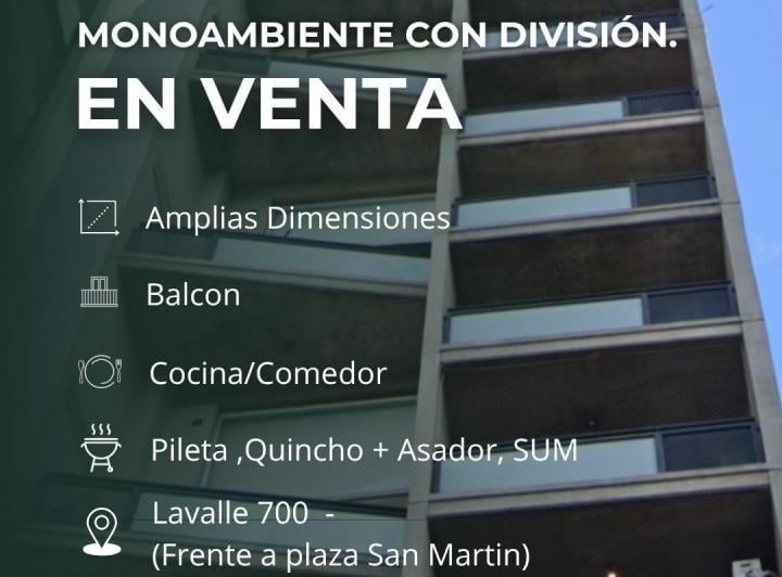 Departamento · 38m² · 1 Ambiente