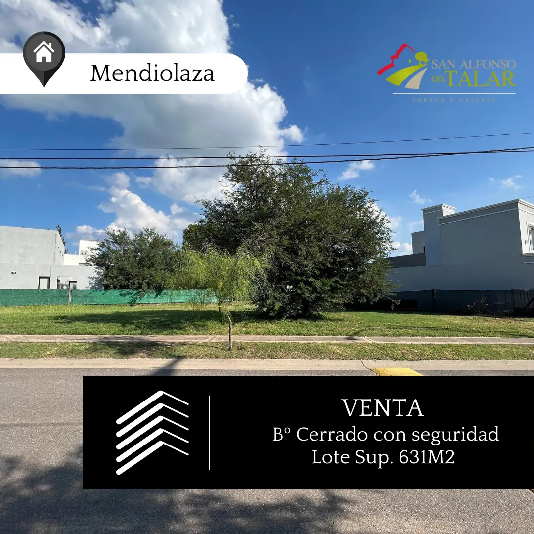 Lote San Alfonso Del Talar Sup. 631m2