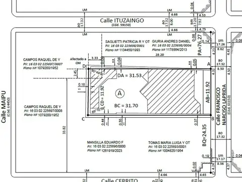 Terreno en Venta en Republica De La Sexta, Rosario