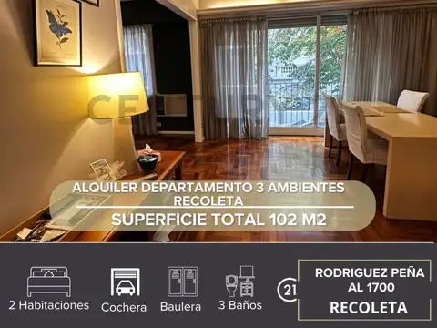 Departamento en Alquiler en Recoleta, Capital Federal
