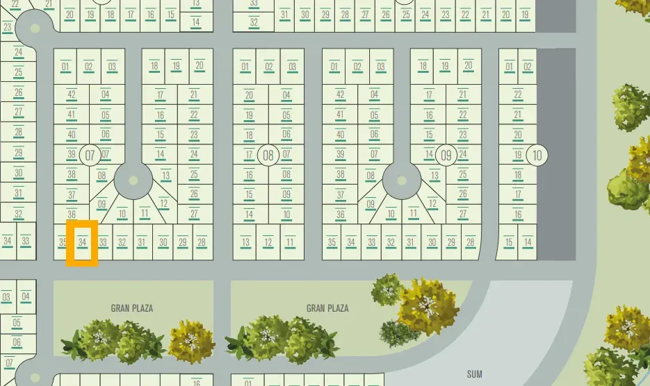 EL MEJOR LOTE EN LAS TIPAS. FRENTE A ESPACIO VERDE FONDO NORTE. Mza 07 Lote 34.