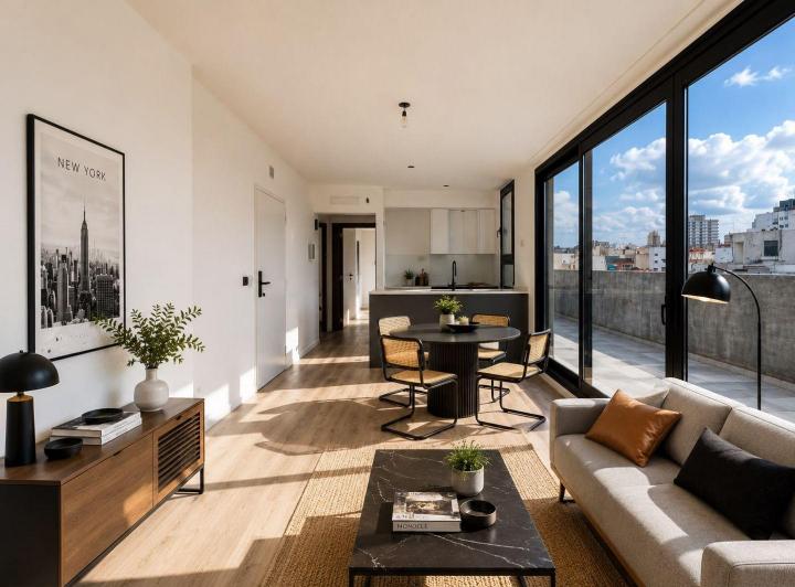 Departamento · 61m² · 3 Ambientes · 1 Cochera