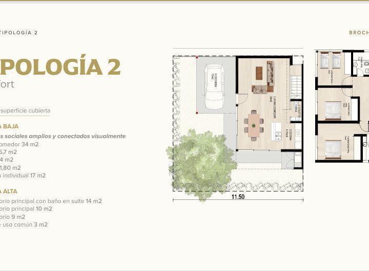 Casa · 126m² · 4 Ambientes · 1 Cochera