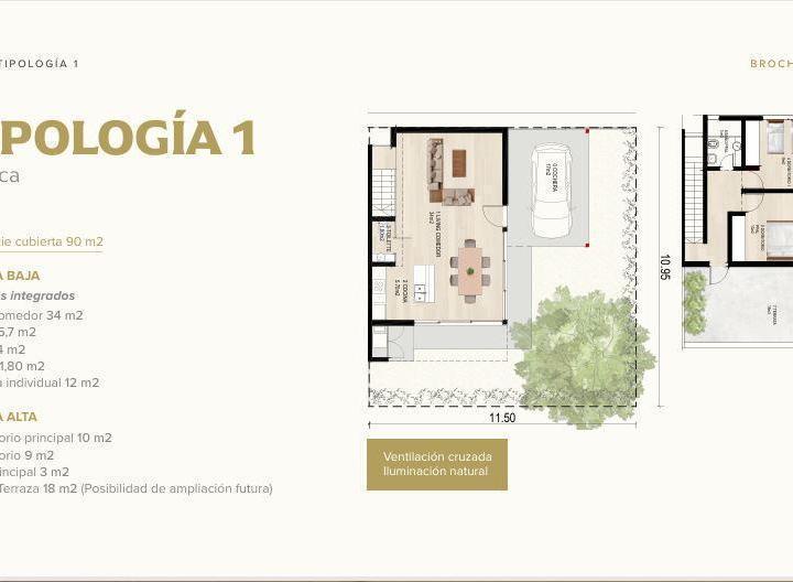 Casa · 126m² · 3 Ambientes · 1 Cochera