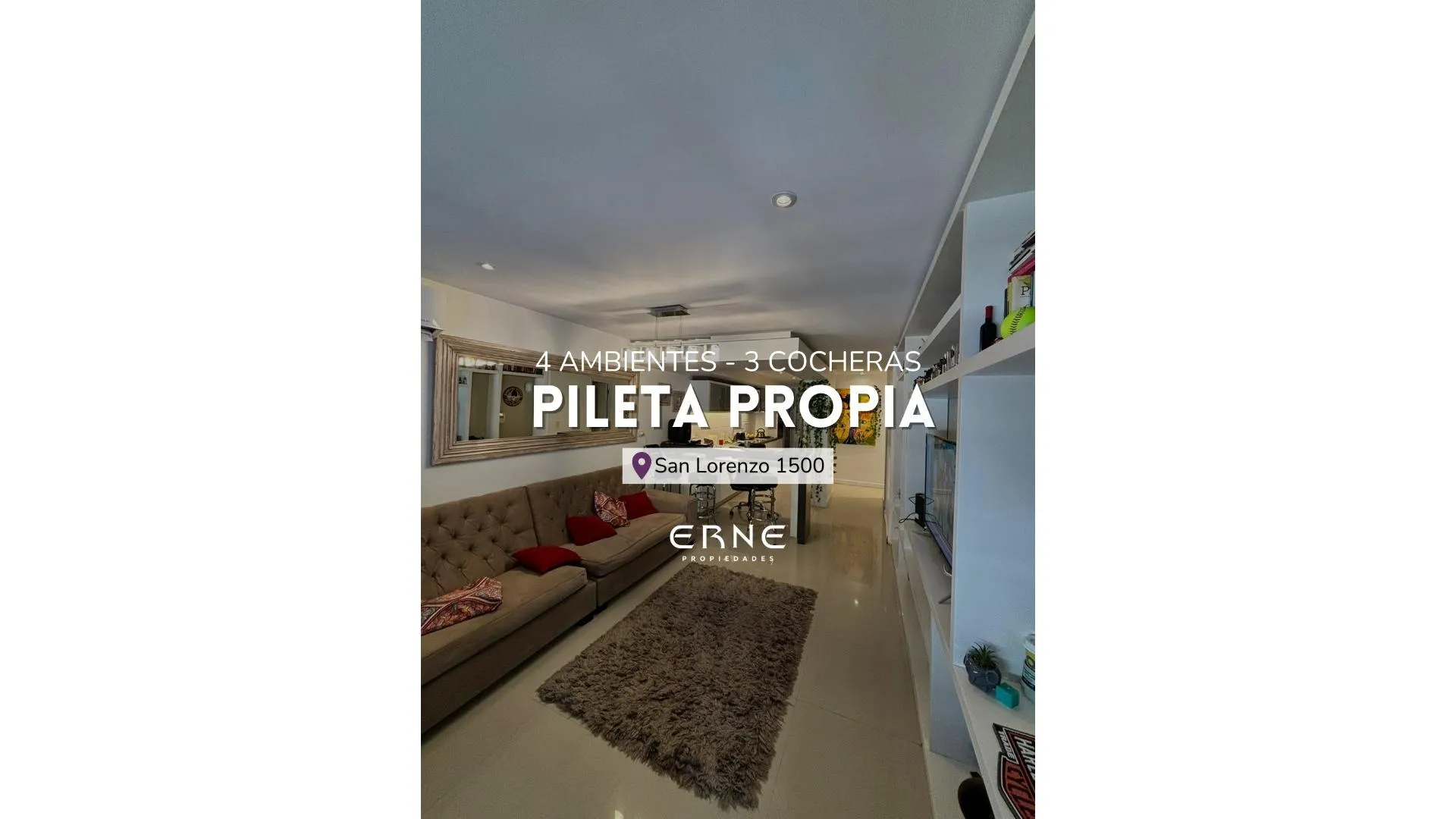 PISO 4 AMBIENTES DE CATEGORIA.CON PILETA PROPIA EN GUEMES