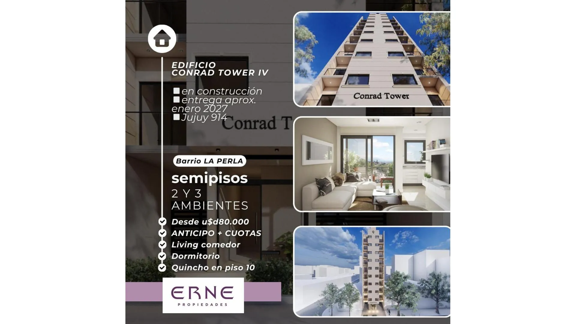 DEPARTAMENTO DE POZO  3 AMBIENTES EN LA PERLA - FINANCIACION