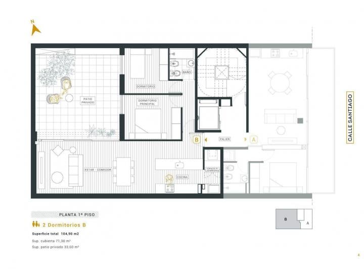 Departamento · 71m² · 3 Ambientes