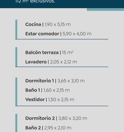Departamento · 96m² · 4 Ambientes