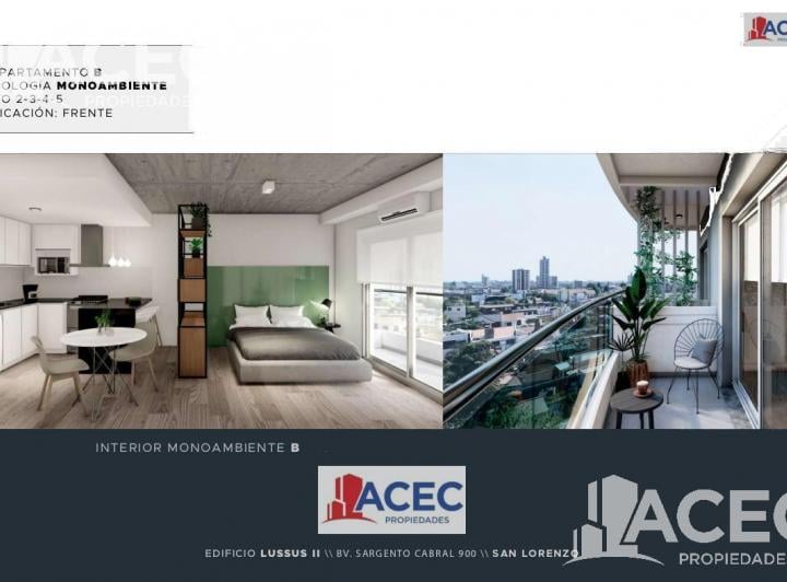 Departamento · 34m² · 1 Ambiente