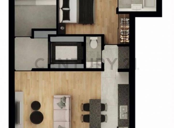 Departamento · 44m² · 2 Ambientes