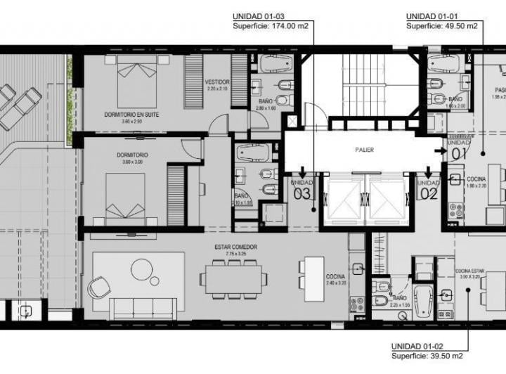 Departamento · 90m² · 3 Ambientes
