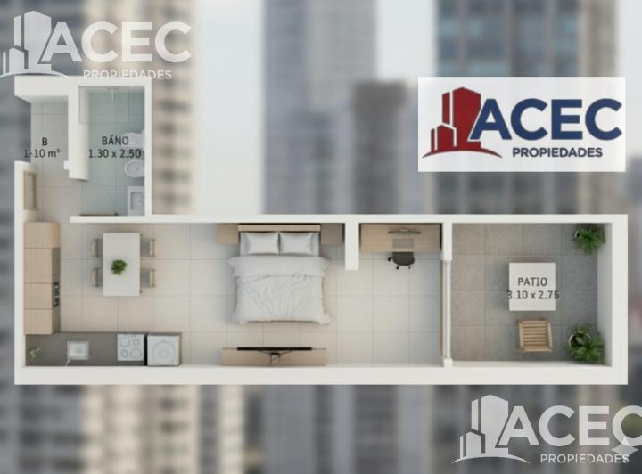 Departamento · 38m² · 2 Ambientes