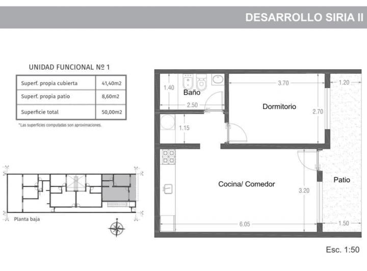 Departamento · 41m² · 2 Ambientes