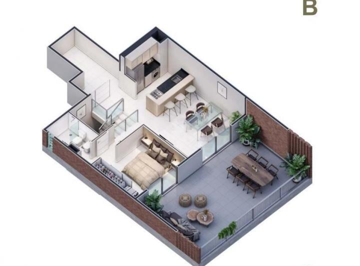 Departamento · 89m² · 2 Ambientes