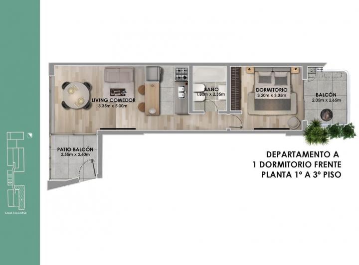 Departamento · 1 Dormitorio