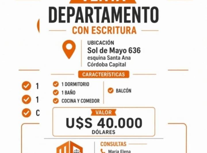 Departamento · 33m² · 3 Ambientes