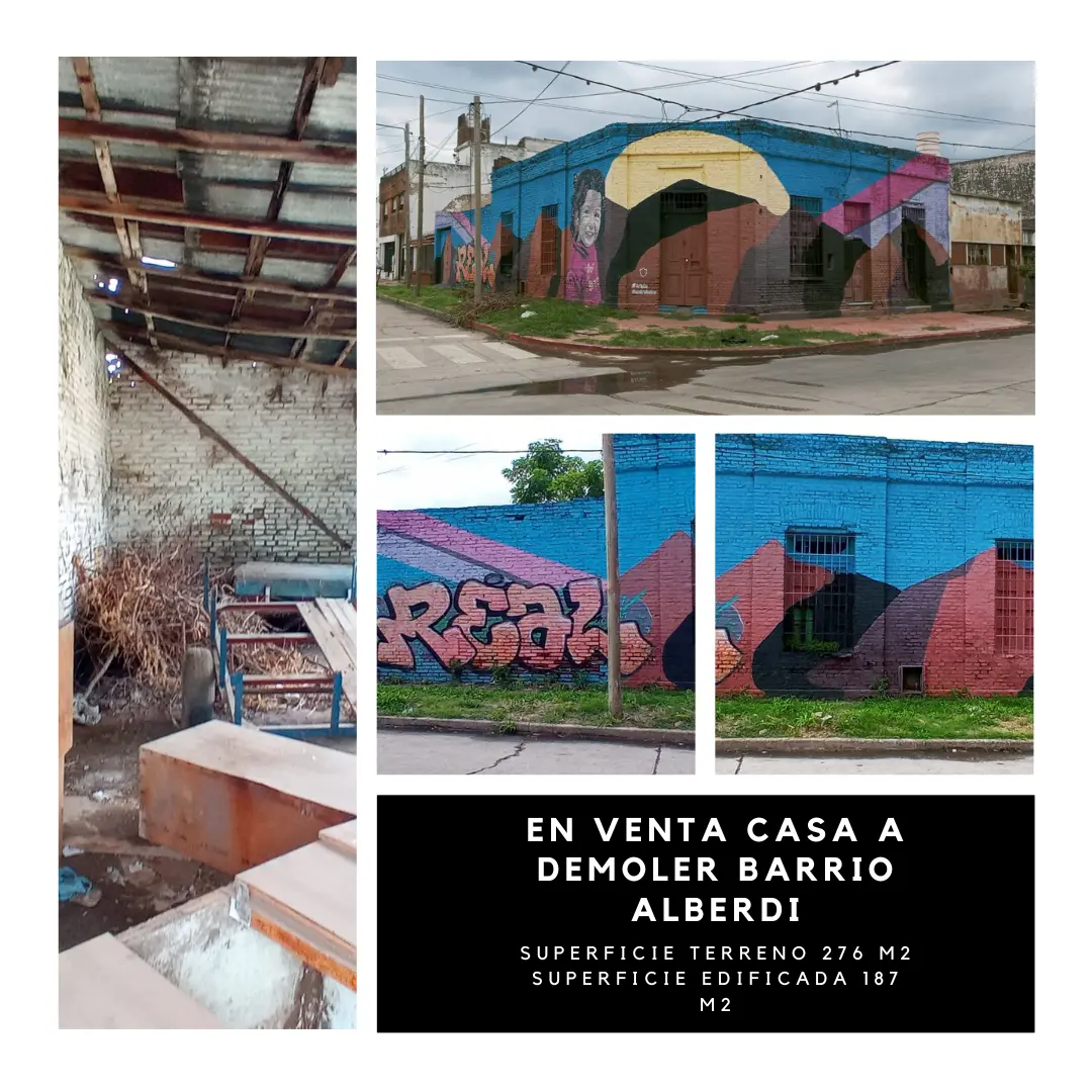 EN VENTA CASA A DEMOLER BARRIO ALBERDI