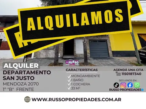 Departamento en Alquiler en San Justo, Partido de La Matanza