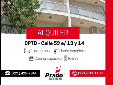 Departamento en Alquiler en La Plata, Partido de La Plata