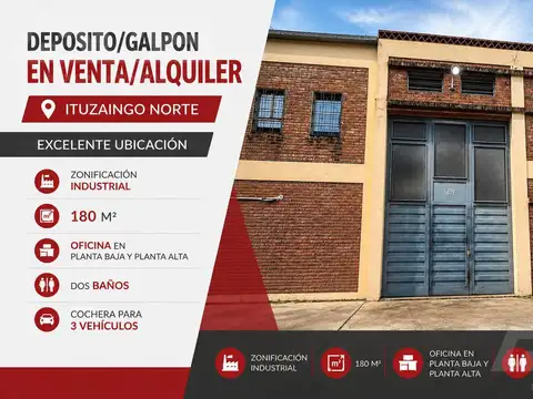 Galpón en Alquiler en Ituzaingo, Partido de Ituzaingó