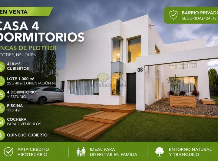 Casa · 1000m² · 8 Ambientes · 2 Cocheras
