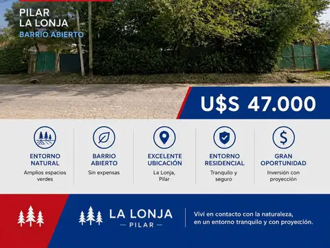Terreno en Venta en La Lonja, Partido de Pilar