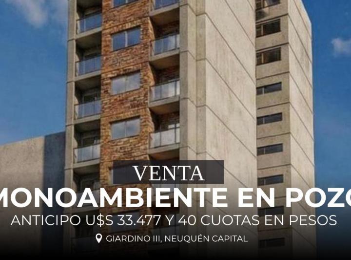Departamento · 34m² · 1 Ambiente