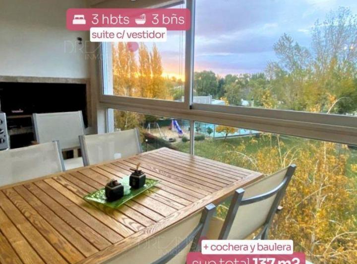 Departamento · 128m² · 3 Dormitorios · 1 Cochera