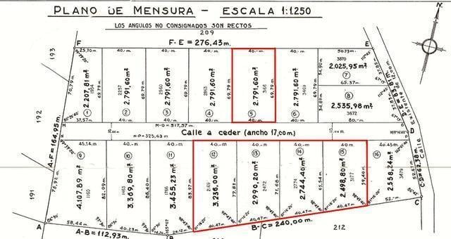 Terreno · 2744m²