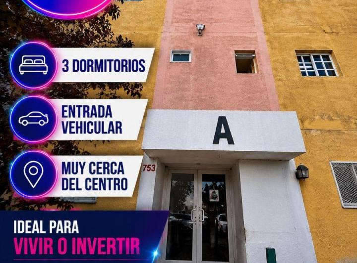 Departamento · 59m² · 3 Ambientes · 1 Cochera